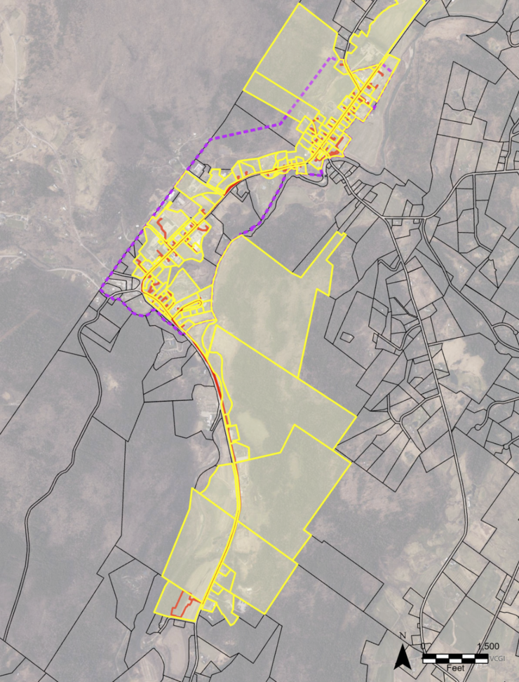 Waitsfield Community Wastewater Project Parcels for Field Work Notification