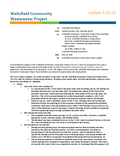 Waitsfield Wastewater Planning Project Update 12 5.16.25