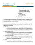 Waitsfield Community Wastewater Project Update 3.26.2026